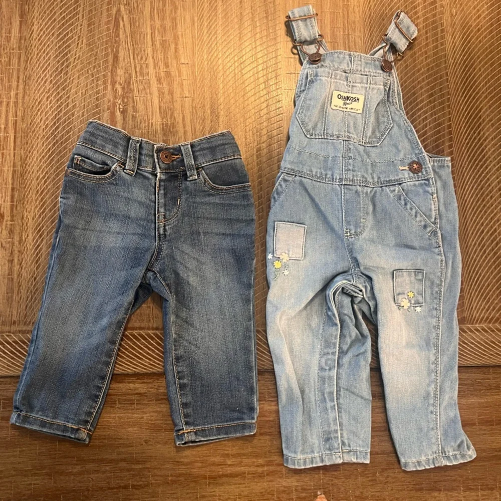 Osh kosh baby girl 6M denim bundle